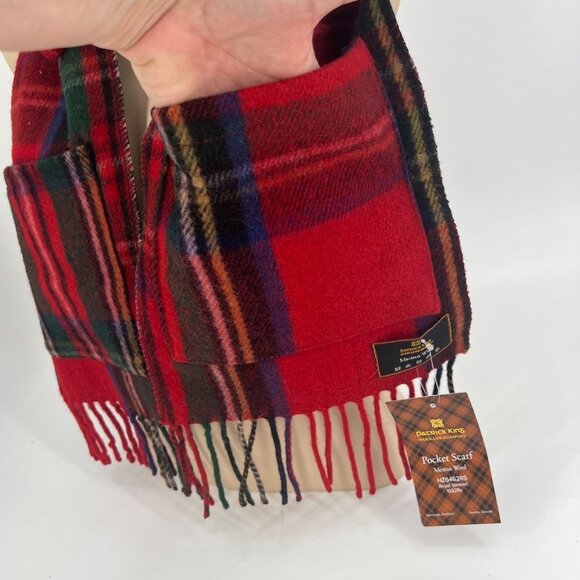 NWT Plaid Red and Green Scarf - Picture 2 of 7